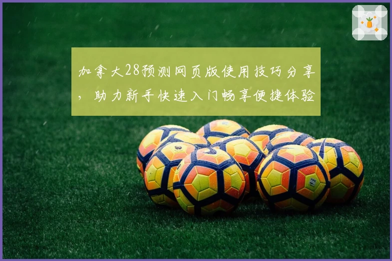 加拿大28预测网页版使用技巧分享，助力新手快速入门畅享便捷体验